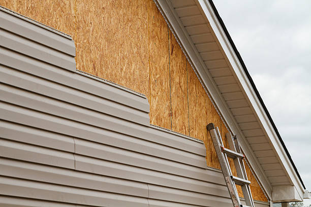 Professional Emergency Siding Repair technician working in Rochelle, VA